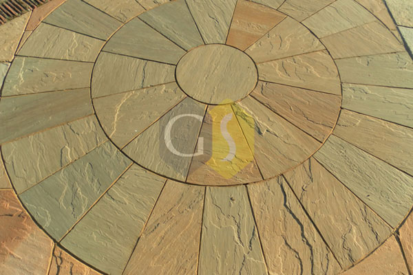 Raj Green Sandstone Circles