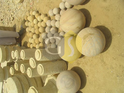 Sandstone Speheres And Artifacts