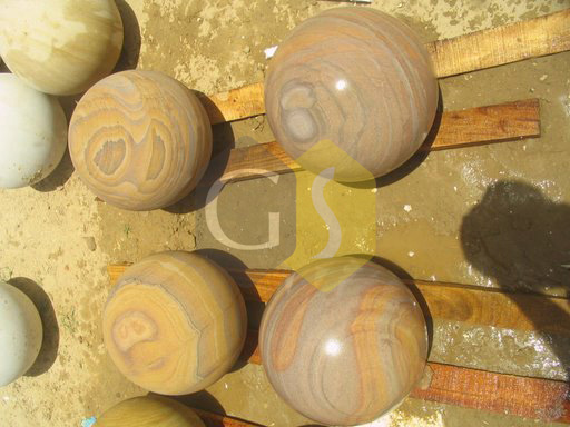 Sandstone Speheres And Artifacts
