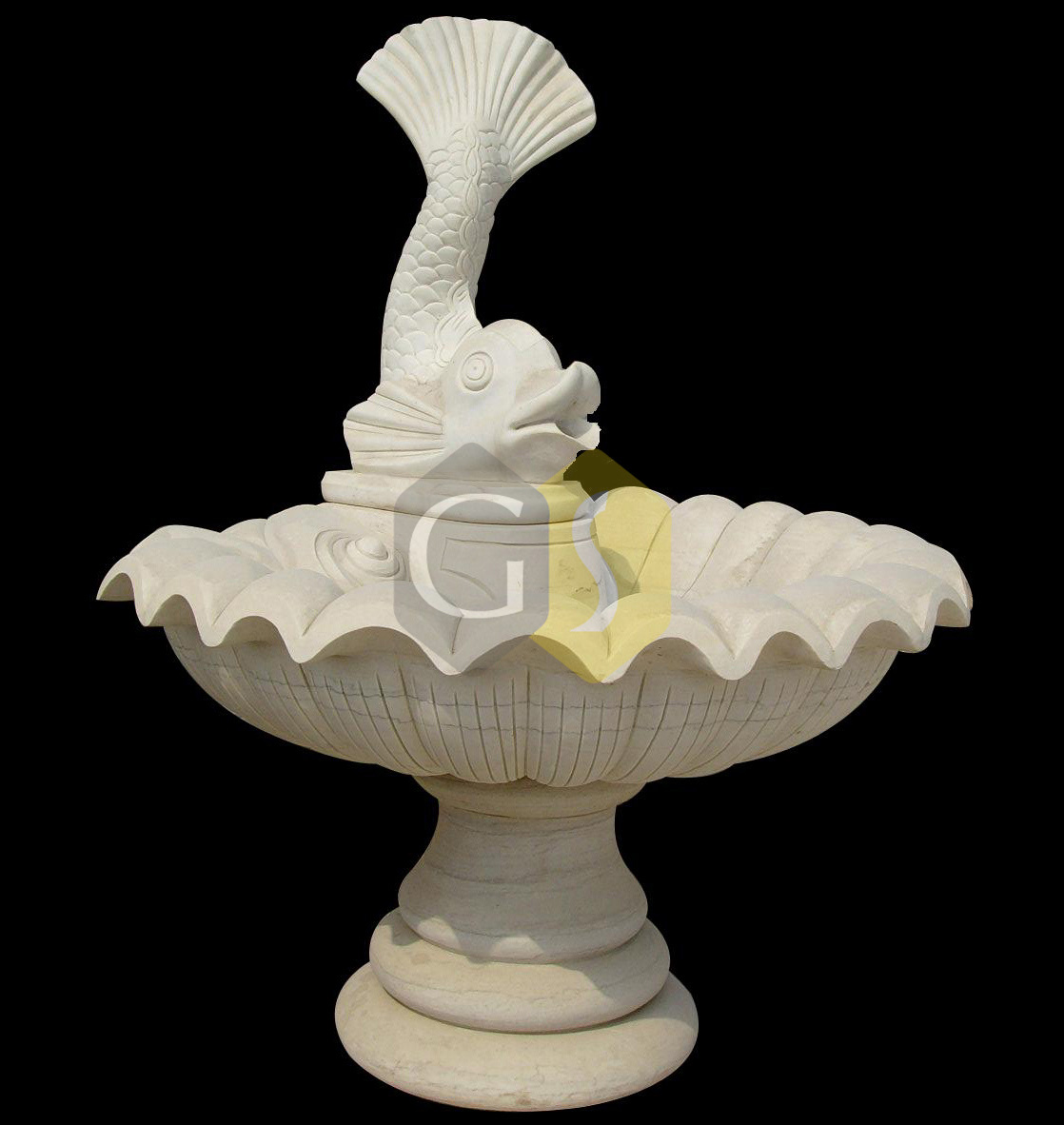 Stone Fish Fountain